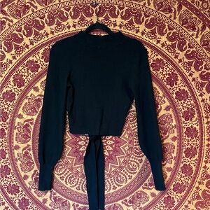 Astr Black Cowl Neck Sweater